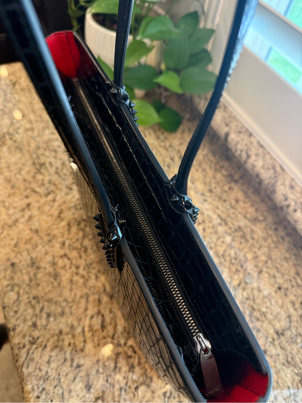 Christian Louboutin Cabata Tote – Black Croc - Picture 11 of 15